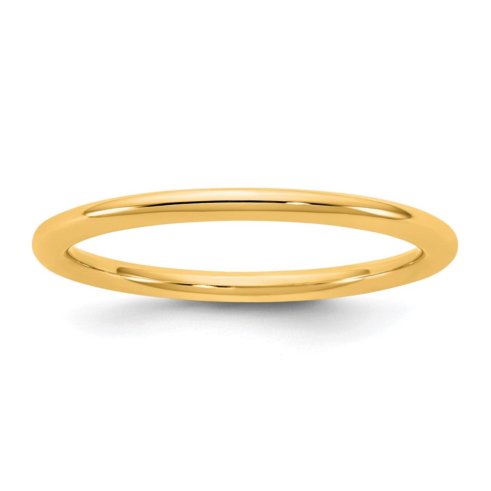 10K Gelbgold 10Ky 1,5mm Standard-Komfort-Ring, Größe 13