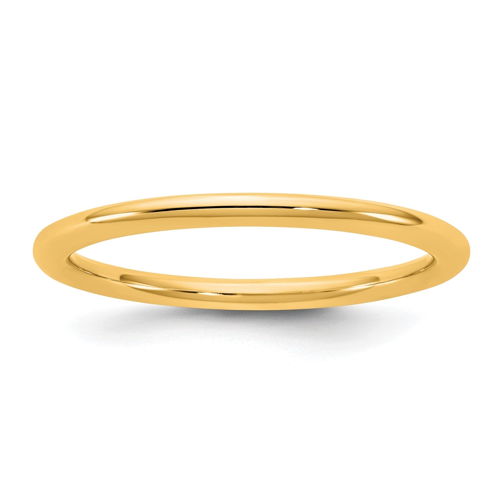 14K Gelbgold 1,5 mm Standard Komfort-Passform Ehering