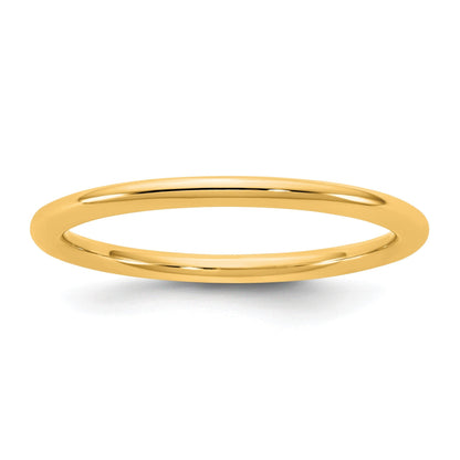 14K Gelbgold 1,5 mm Standard Komfort-Passform Ehering
