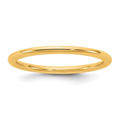 10K Gelbgold 10Ky 1,5mm Standard Komfort-Fit-Ring Größe 5