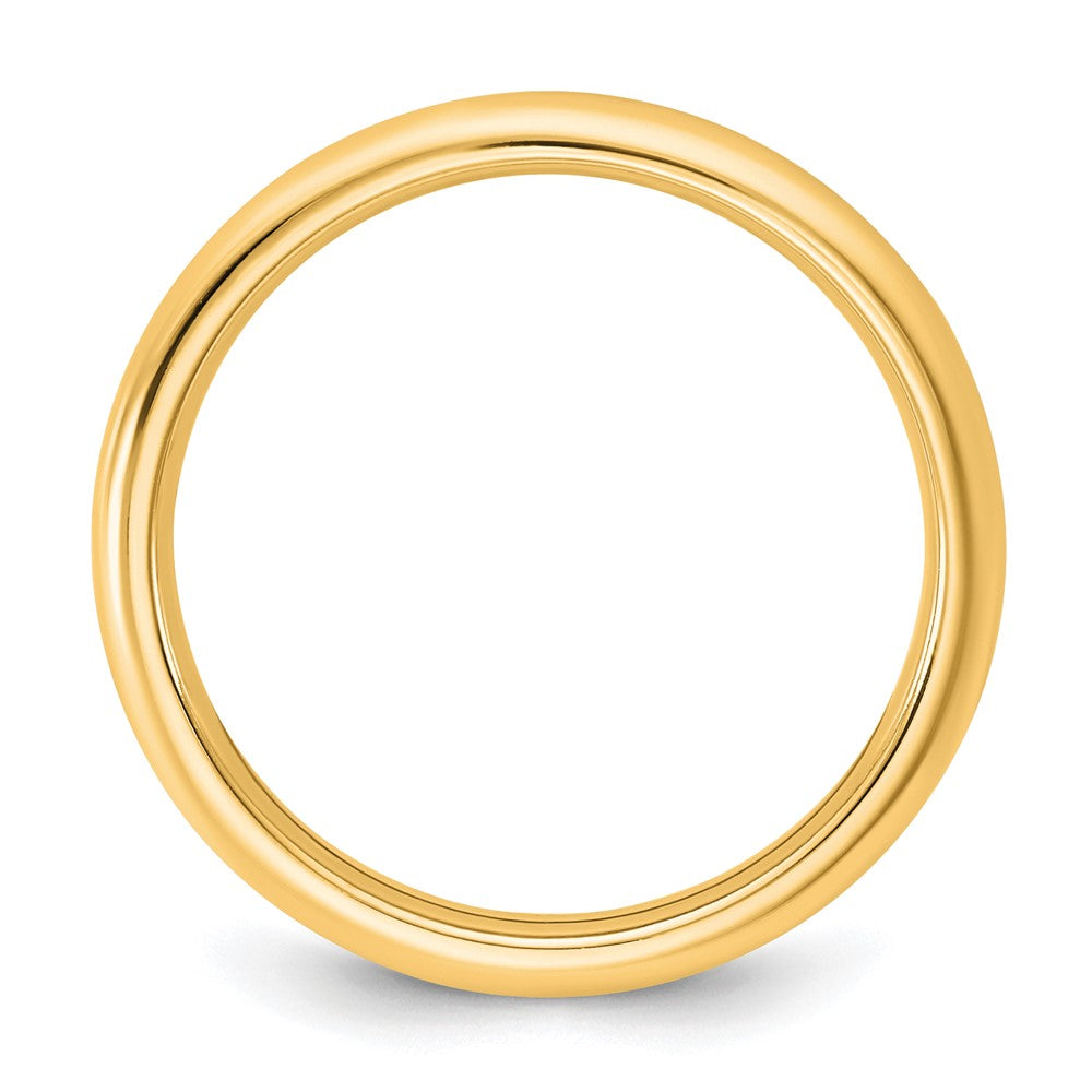 10K Gelbgold 10Ky 2,5 mm Komfort-Ring in Standardpassform, Größe 6,5