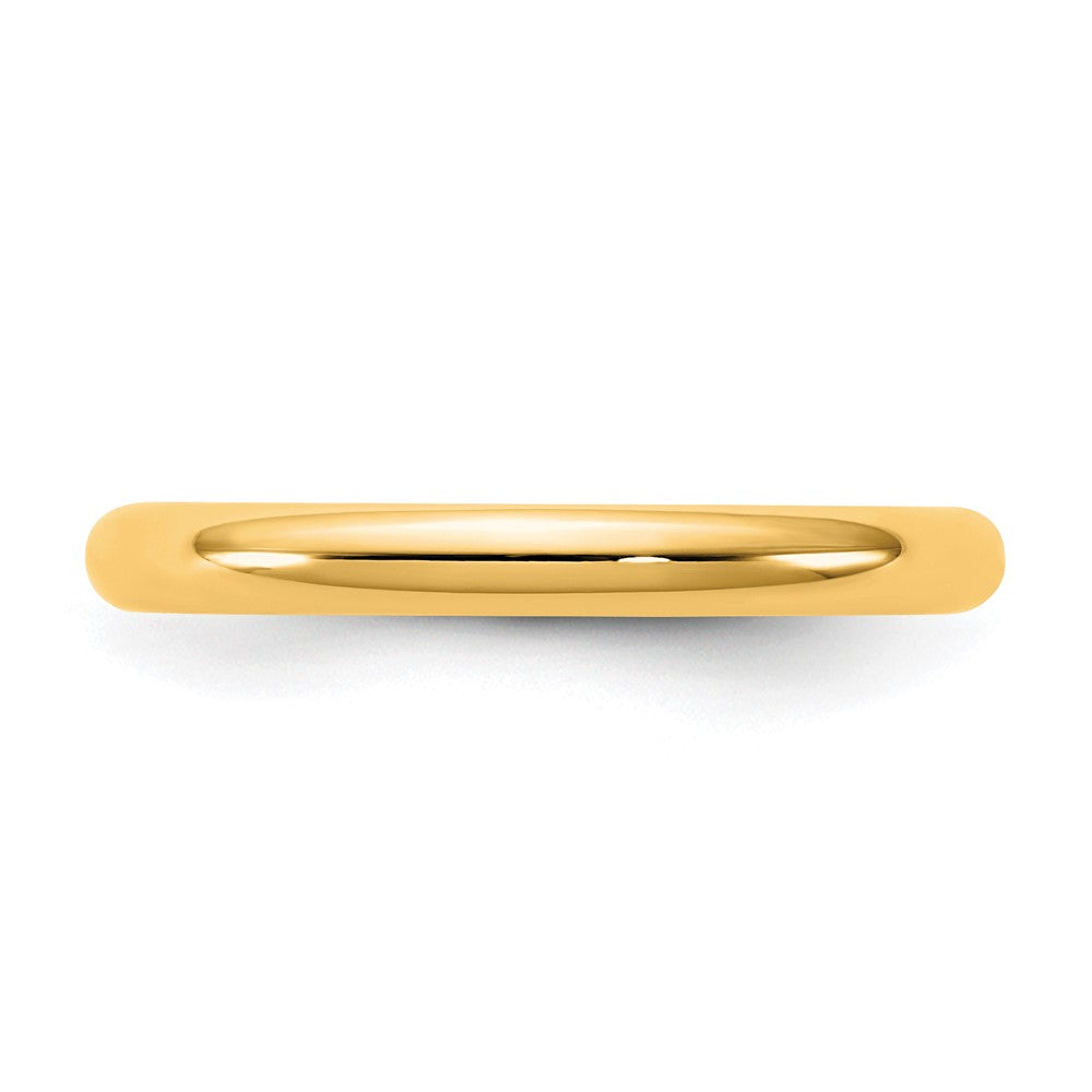 10K Gelbgold 10Ky 2,5 mm Standard-Komfort-Ring, Größe 14
