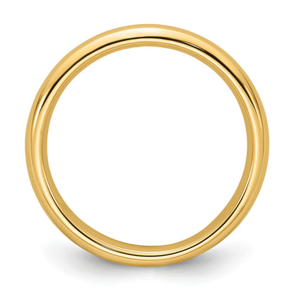 Ehering aus 10K Gelbgold, 3 mm, Standardgewicht, Komfort-Passform