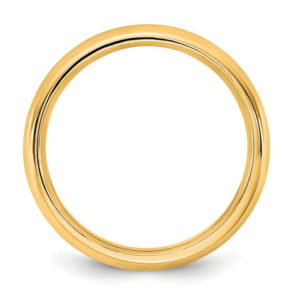 14K Gelbgold 3,5 mm Ehering mit Standard-Komfortpassform