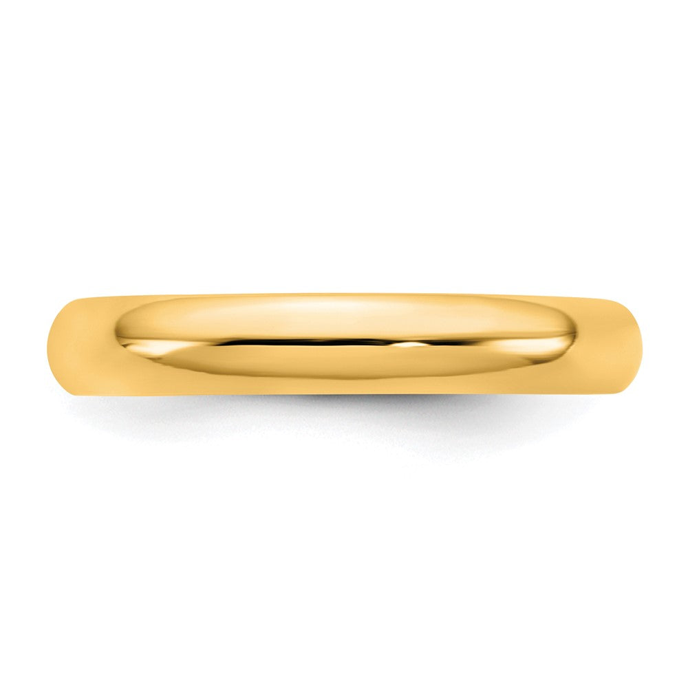 10K Gelbgold 10Ky 3,5 mm Standard Komfort-Fit-Ring, Größe 9,5
