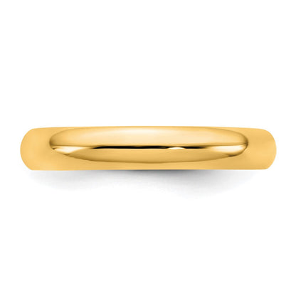 10K Gelbgold 10Ky 3,5 mm Standard Komfort-Fit-Ring, Größe 9,5