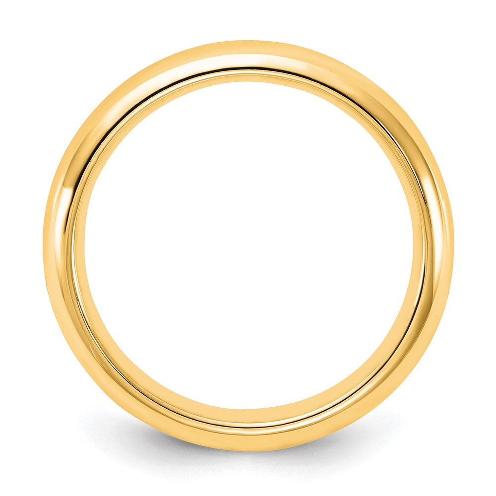 14K Gelbgold 4 mm Ehering mit Standardgewicht und Komfort-Passform