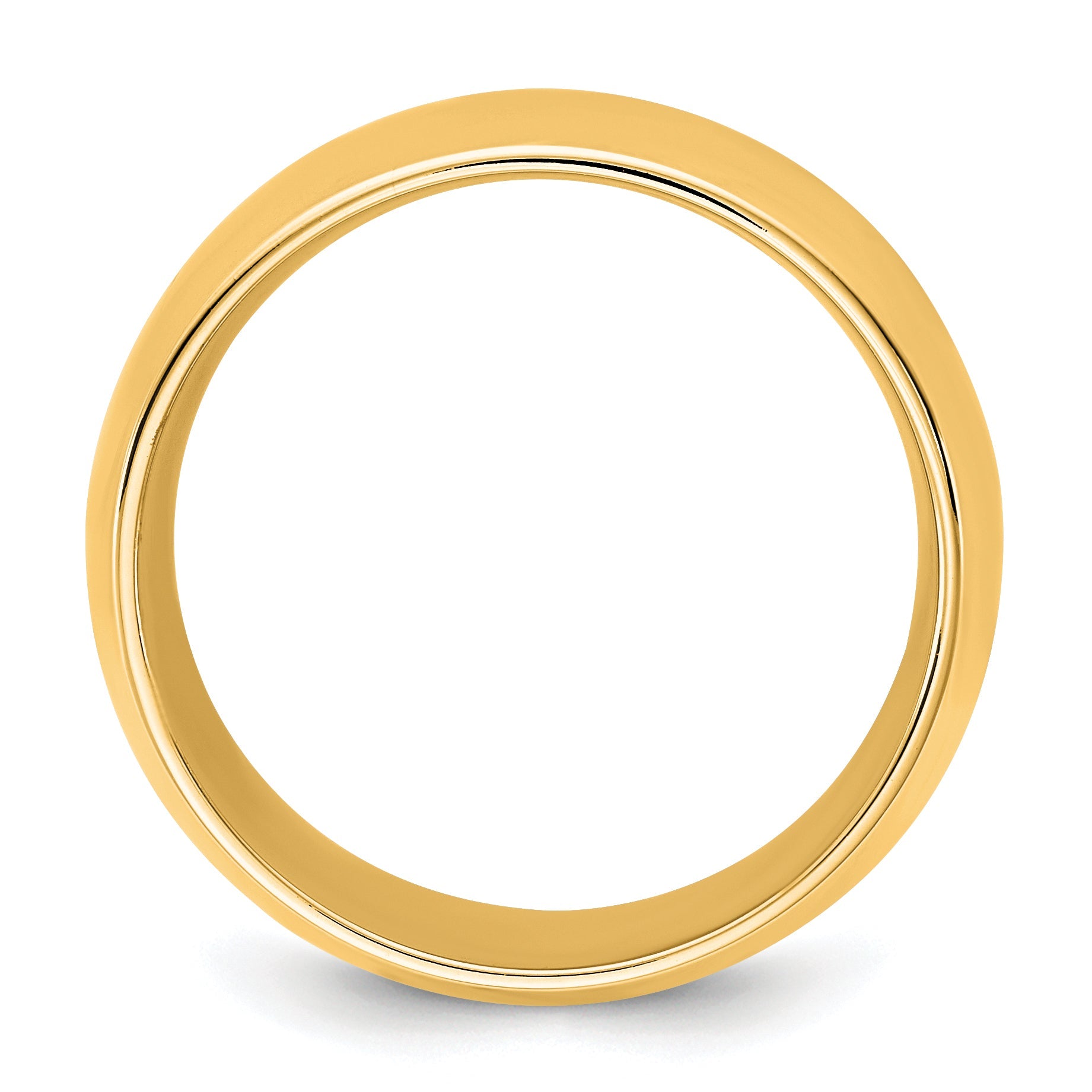 10K Gelbgold 4,5mm Ehering mit Komfortpassform, Größe 5