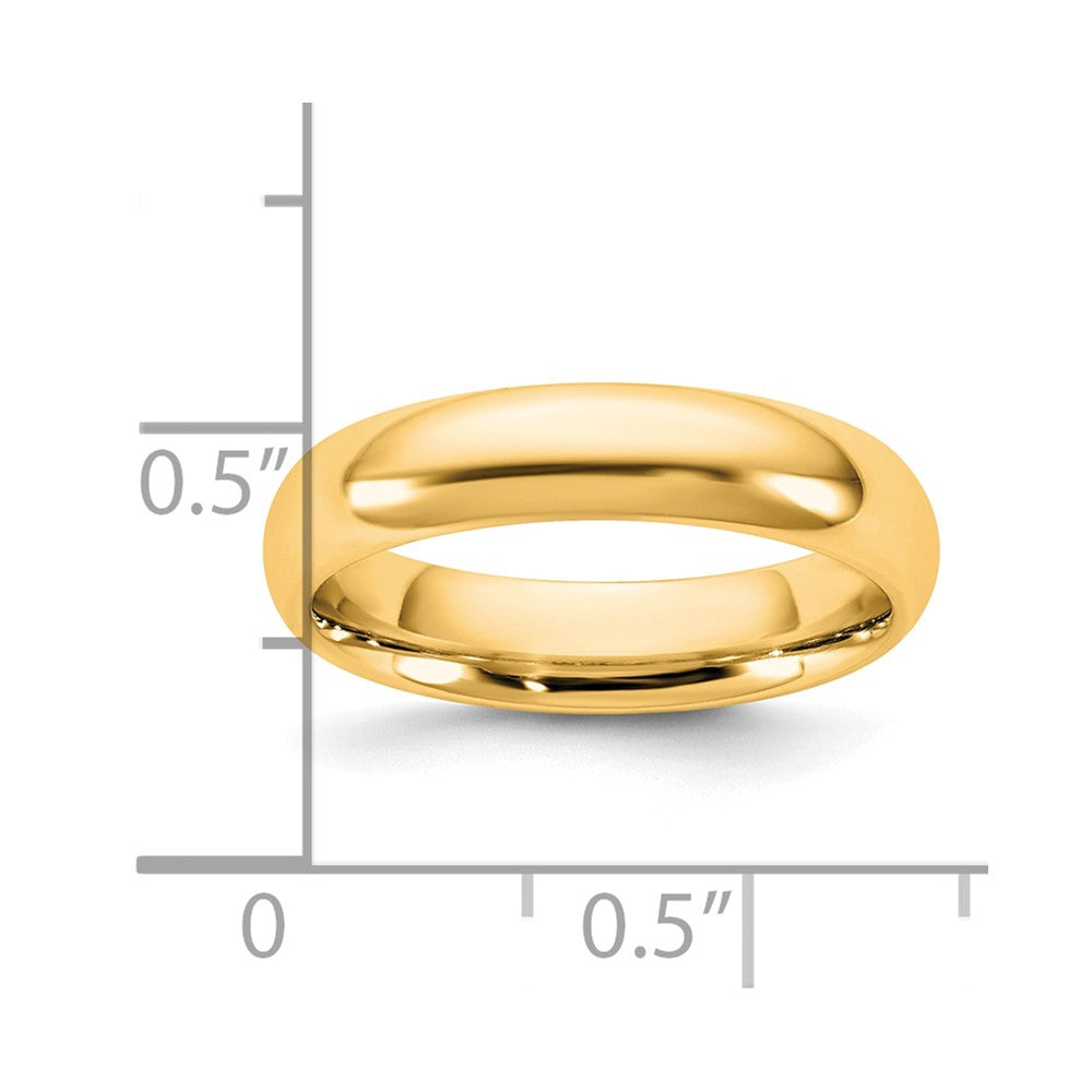 14K Gelbgold 4,5mm Standard Komfort-Fit Ehering