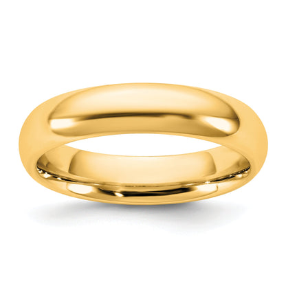 10K Gelbgold 4,5mm Ehering mit Komfortpassform, Größe 5