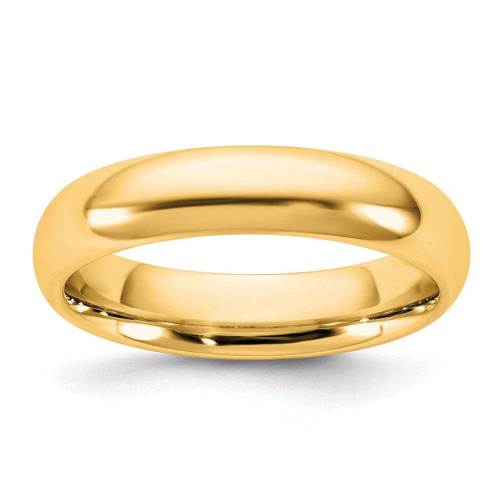 10K Gelbgold 10Ky 4,5 mm Standard Komfort-Fit Ring, Größe 11