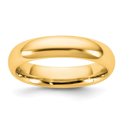 10K Gelbgold 10Ky 4,5 mm Standard-Komfortpassform-Ehering Größe 9