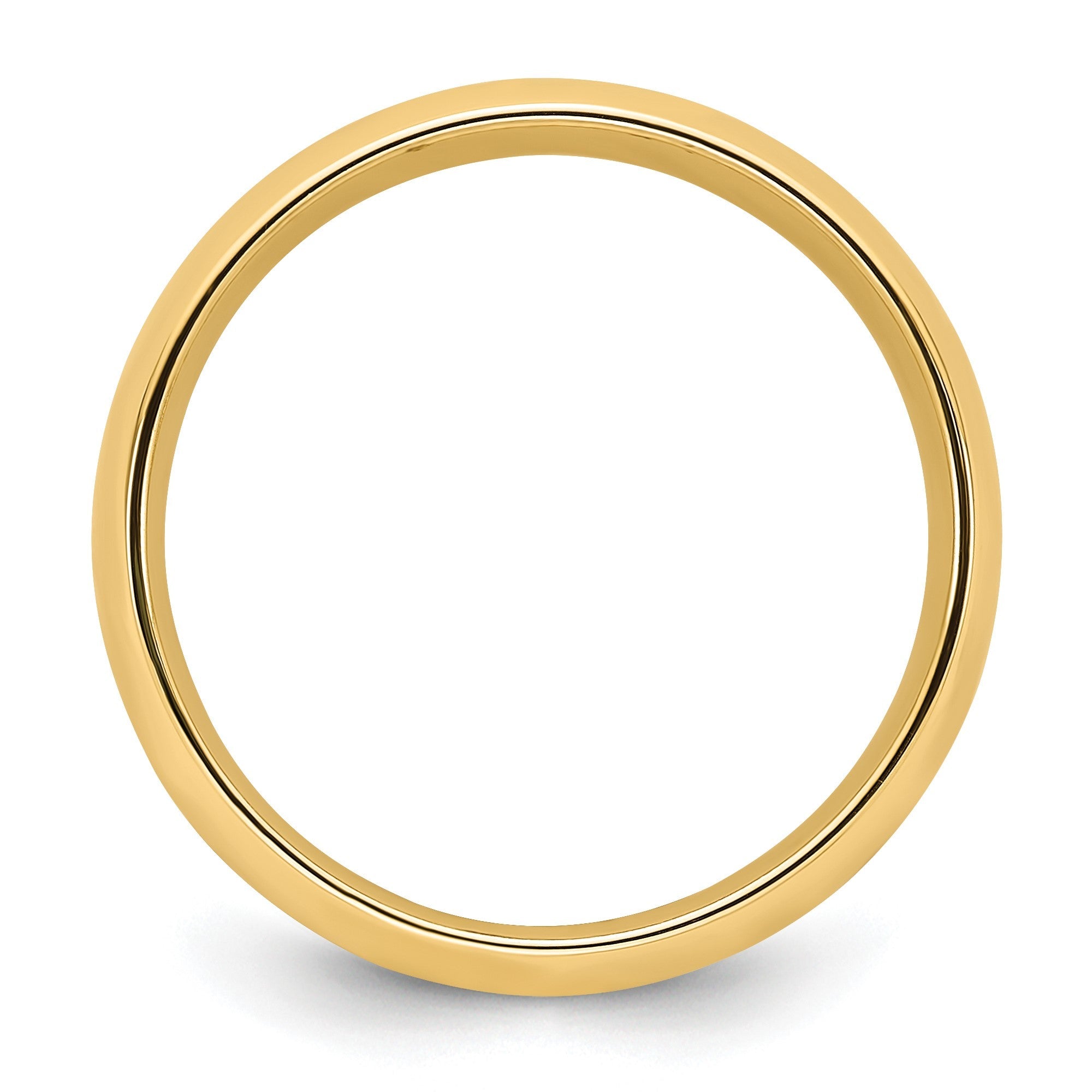 Ehering aus 10K Gelbgold, 5 mm, Standardgewicht, Komfort-Passform