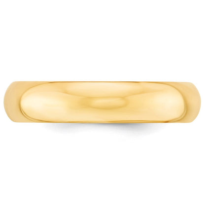 14k Gelbgold 5 mm Standardgewicht Komfort-Passform Ehering