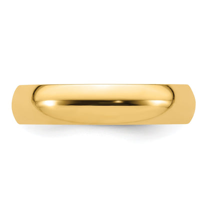 14k Gelbgold 5 mm Standardgewicht Komfort-Passform Ehering