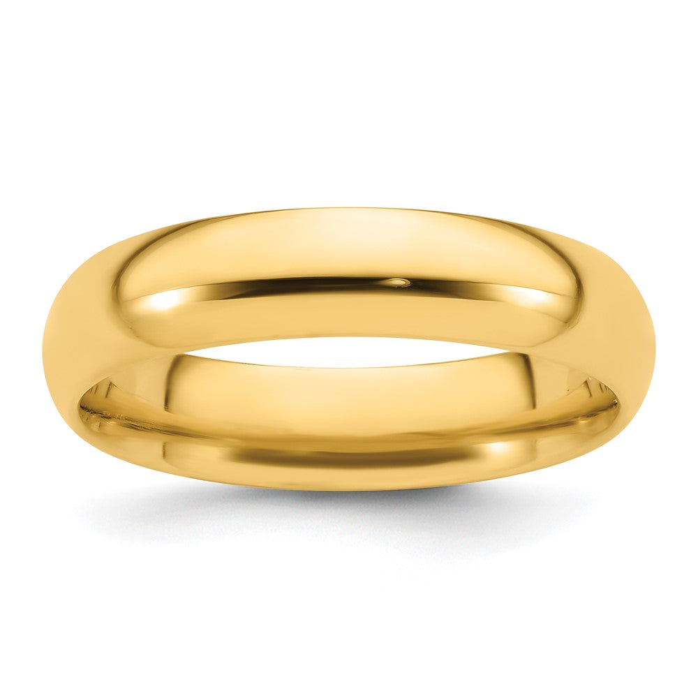 14K Roségold 5-mm-Komfortpassform-Ehering