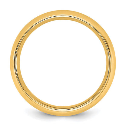 10K Gelbgold 10Ky 5,5 mm Standard-Komfort-Ring, Größe 6