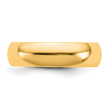 10K Gelbgold 10Ky 5,5 mm Standard-Komfort-Ring, Größe 5,5
