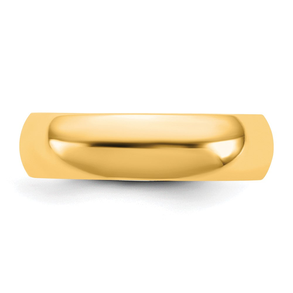 10K Gelbgold 5,5 mm Standard-Komfort-Ehering, Größe 13