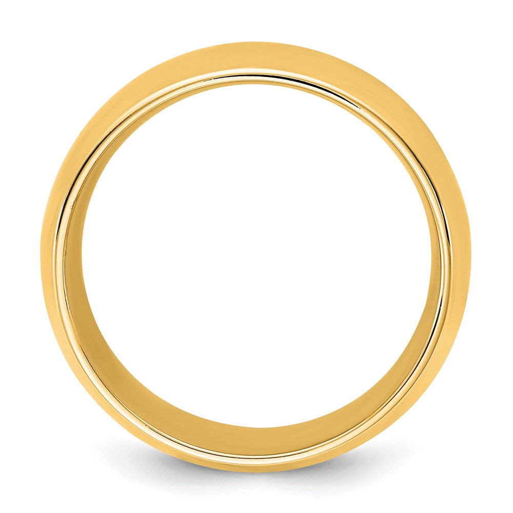 10K Gelbgold 10Ky 9 mm Standard-Komfort-Ring, Größe 9