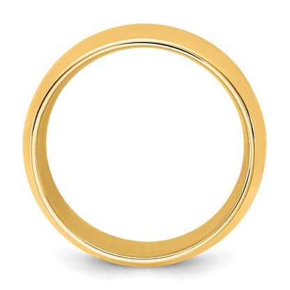 10K Gelbgold 10Ky 9 mm Standard Komfort-Fit-Ring Größe 6,5