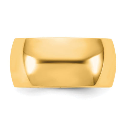 10K Gelbgold 10Ky 10mm Standard Komfort-Fit-Ring Größe 11,5
