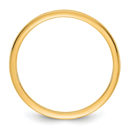 10K Gelbgold 10Ky 1mm leichter Komfort-Fit-Ehering Größe 12