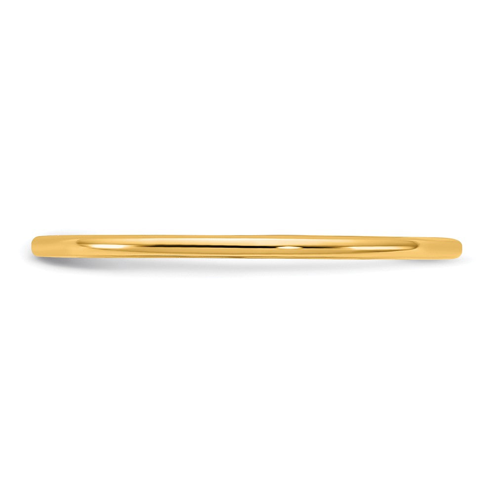 10K Gelbgold 10Ky 1 mm leichter Komfort-Fit-Ring, Größe 9,5