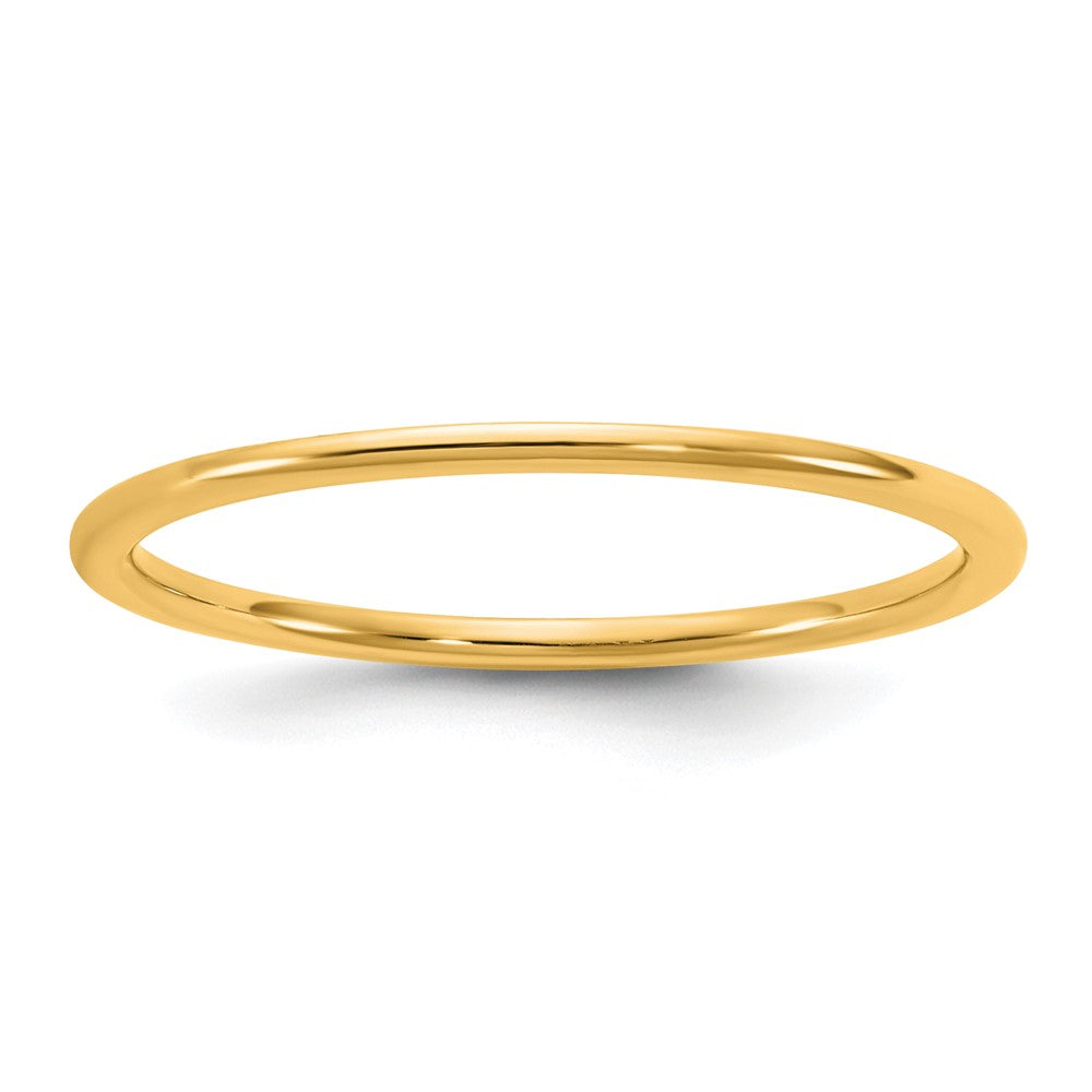 10K Gelbgold 10Ky 1 mm Leichtgewicht-Komfortpassform-Ehering Größe 8,5