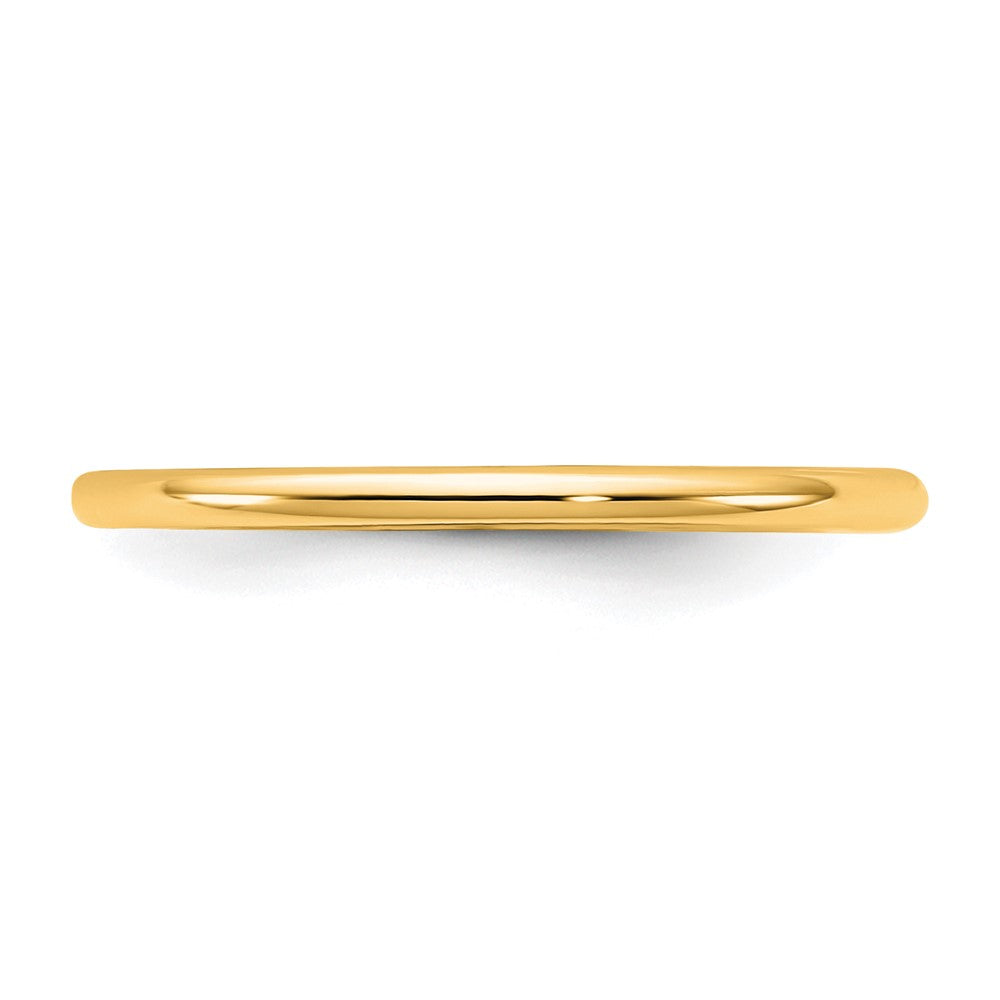 10K Gelbgold 10Ky 1,5 mm leichter Komfortpassform-Ring, Größe 13