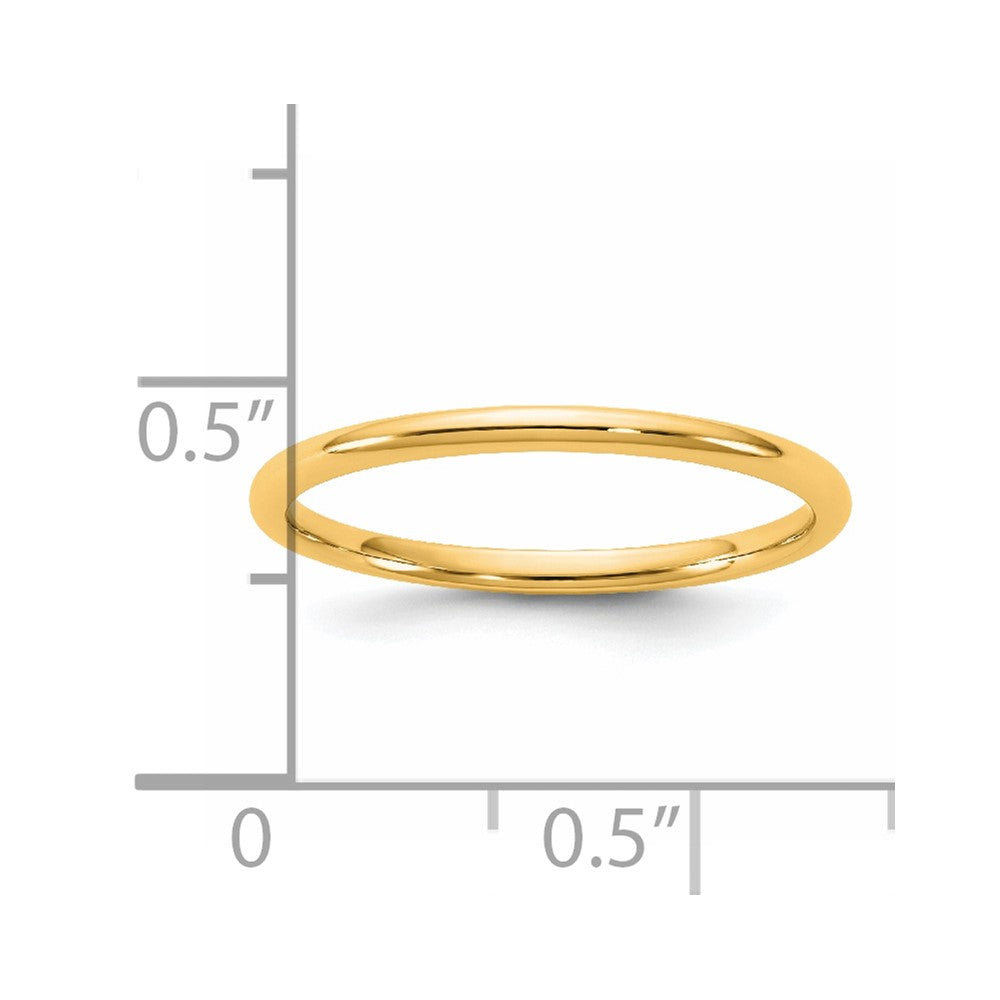585 Gelbgold 1,5 mm Ehering, leicht, mit Komfortpassform