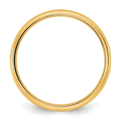 10K Gelbgold 10Ky 2,5mm Leichtgewicht-Komfortpassform-Ehering Größe 7