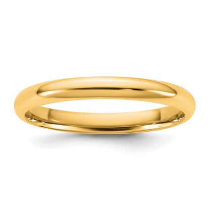 10K Gelbgold 10Ky 2,5mm Komfortpassform-Ehering, leichtgewichtig, Größe 4,5