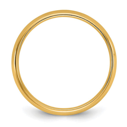 10K Gelbgold (10Ky) 3,5 mm leichter Komfortpassung-Ring, Größe 14