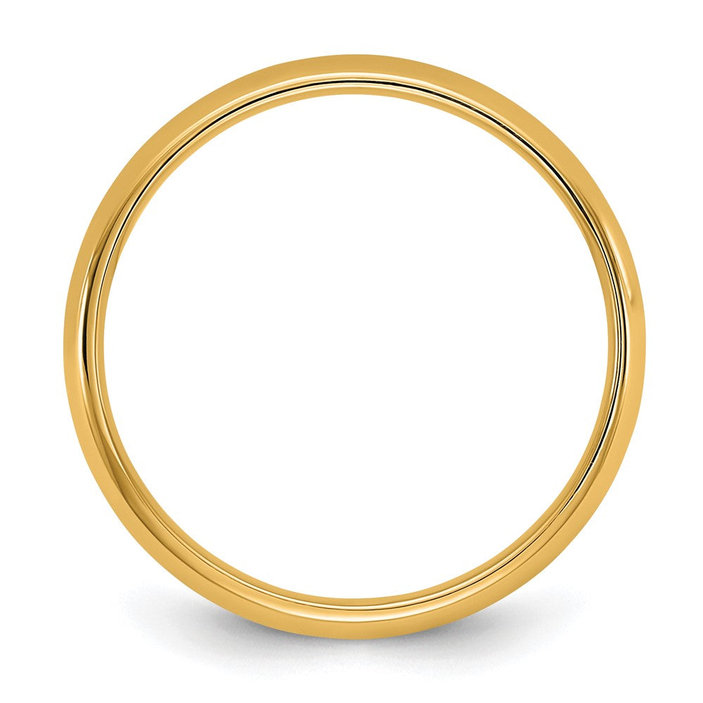 10K Gelbgold 10Ky 3,5 mm leichter Komfort-Fit-Ring, Größe 6,5