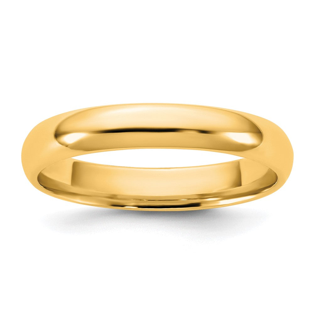 10K Gelbgold 10Ky 3,5mm Komfort-Fit-Ring Leichtgewicht, Größe 11