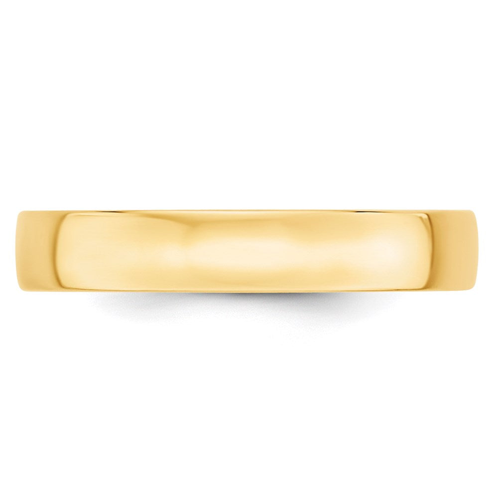 14K Gelbgold 4 mm leichter Ehering mit Komfort-Passform