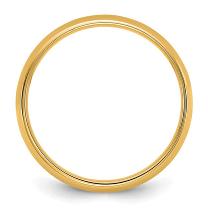 10K Gelbgold 10Ky 4,5 mm Leichter Komfort-Fit-Ring, Größe 13