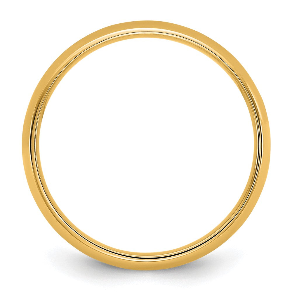 10K Gelbgold 4,5 mm leichter Komfort-Fit-Ehering, Größe 9,5