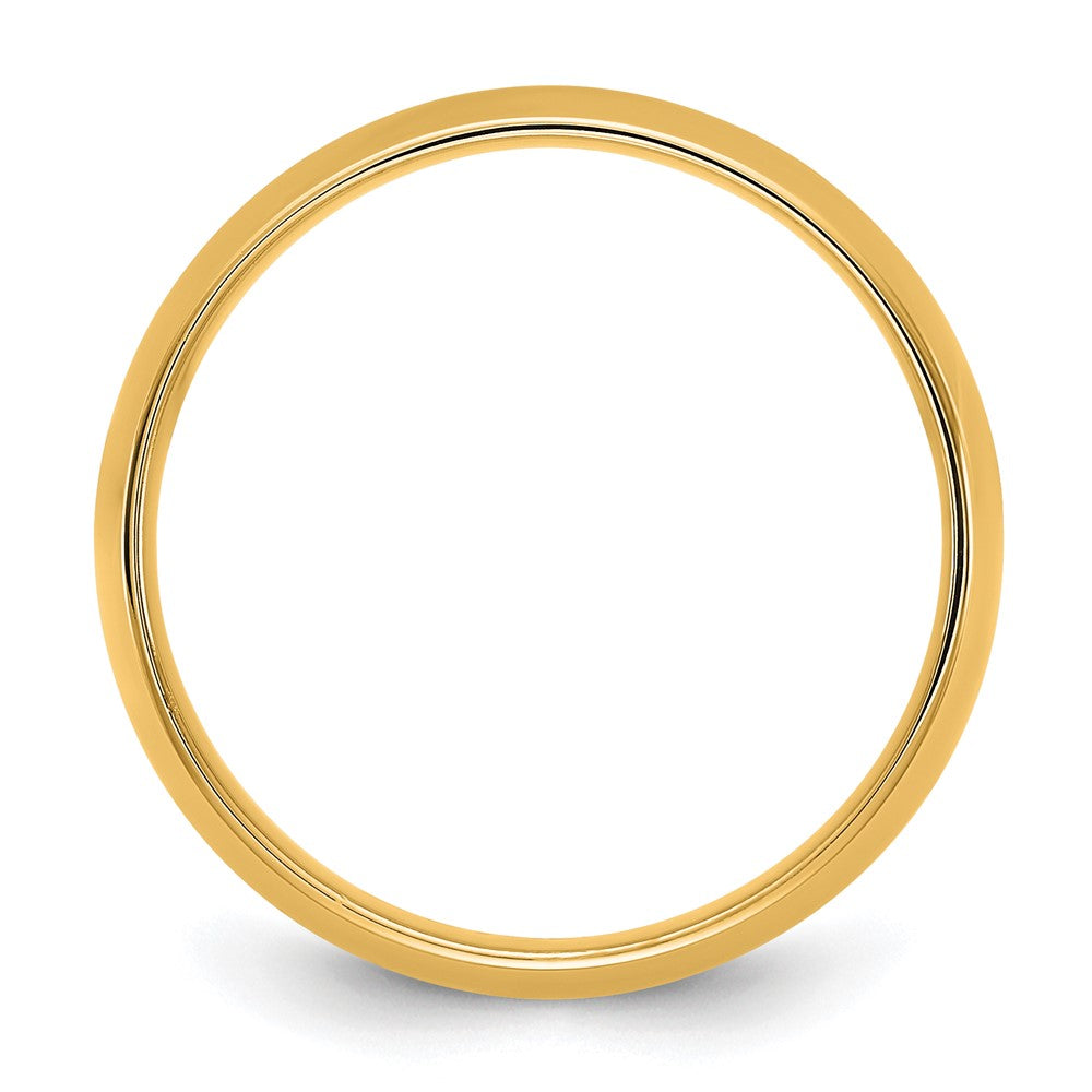 10K Gelbgold 5,5 mm leichter Komfortpassform-Ring, Größe 12,5