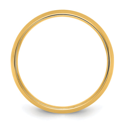 10K Gelbgold 10Ky 5,5 mm Leichtgewicht-Komfortpassform-Ehering, Größe 12