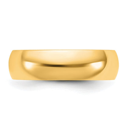 10K Gelbgold 10Ky 5,5 mm leichter Komfortpassform-Ring, Größe 4,5