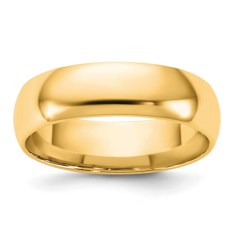10K Gelbgold 5,5 mm leichter Ehering mit Komfort-Passform