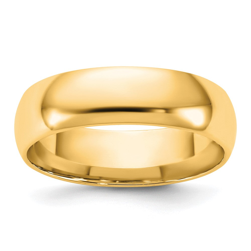 10K Gelbgold 10Ky 5,5 mm leichter Komfort-Fit-Ring, Größe 9,5