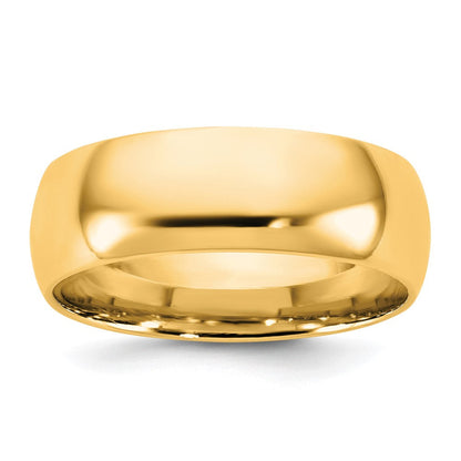 10K Gelbgold 10Ky 6,5mm Leichter Komfort-Fit Ehering Größe 10