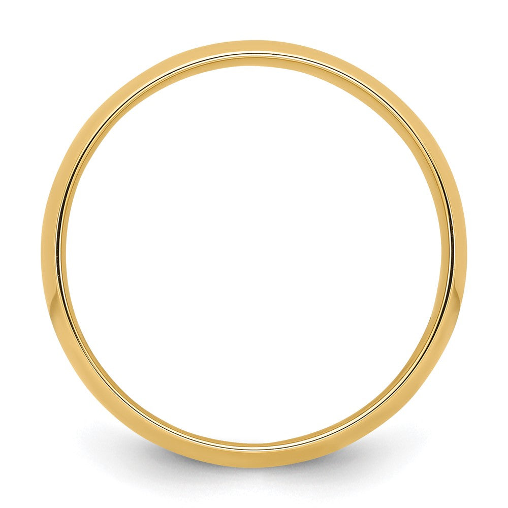 14K Gelbgold 7 mm leichter Ehering mit Komfort-Passform