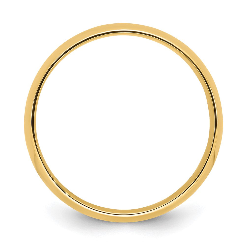 14K Gelbgold 8 mm Leichter Ehering mit Komfort-Passform