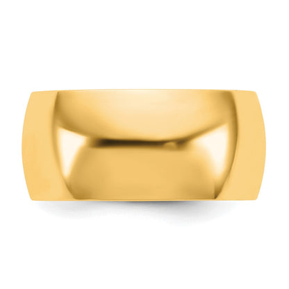 10K Gelbgold 10Ky 9 mm Leichter Komfort-Fit-Ring Größe 13,5
