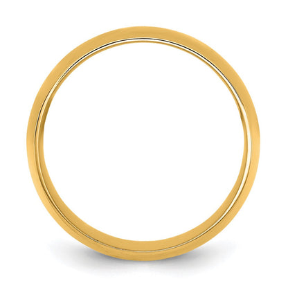 10K Gelbgold 10Ky 10 mm leichter Komfort-Ring, Größe 12