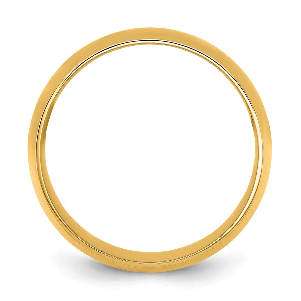 10K Gelbgold 10Ky 10 mm Leichter Komfort-Fit-Ring Größe 13
